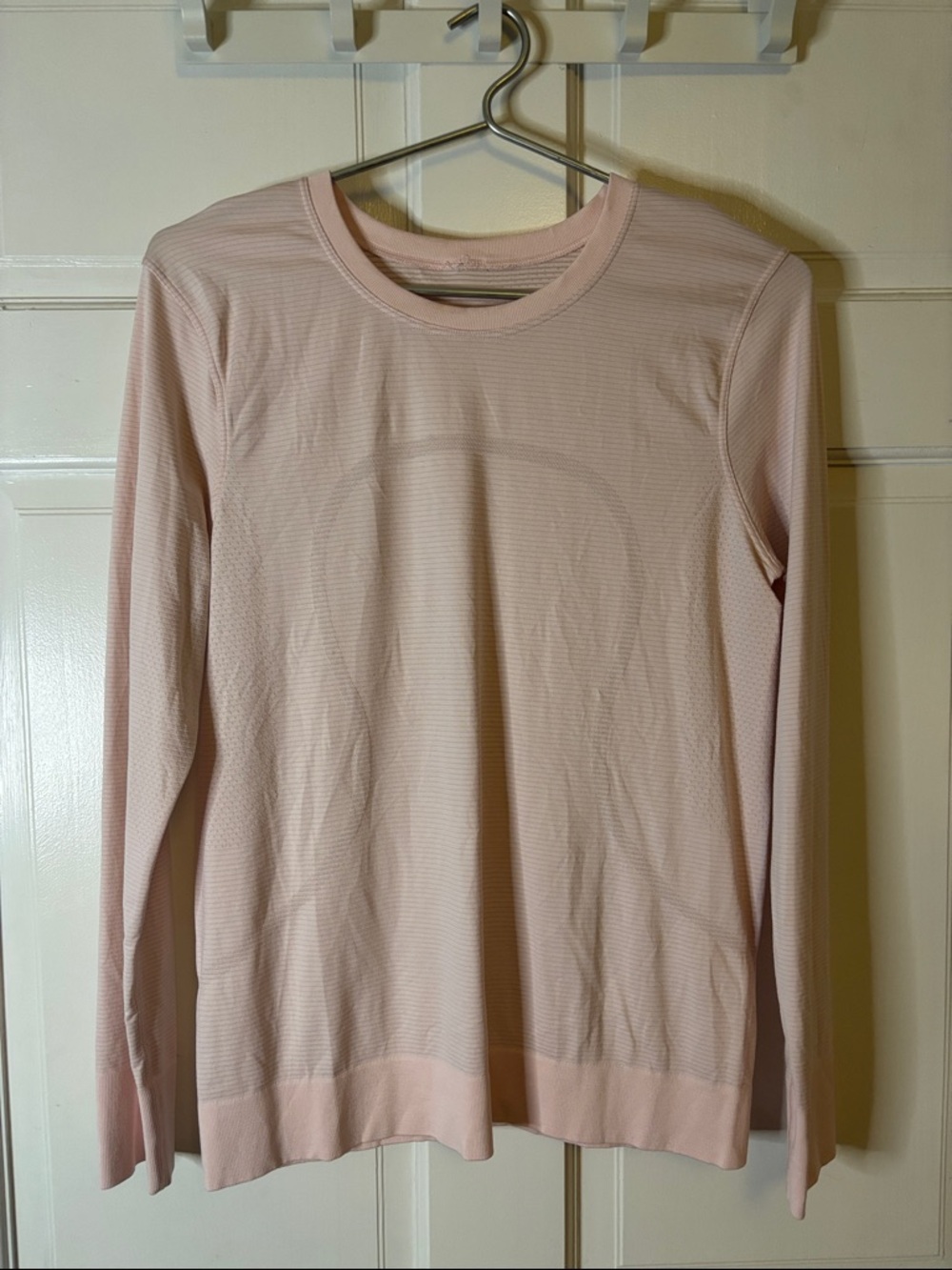 Lululemon Light Pink Long Sleeve Ribbed Top